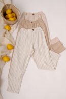 Pantalon lino rayado "DOYA"