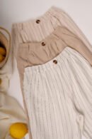 Pantalon lino rayado "DOYA"