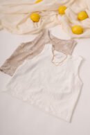 Musculosa celina cey broderie puffing "CELINA"