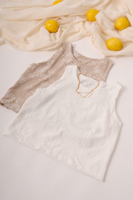 Musculosa celina cey broderie puffing "CELINA"
