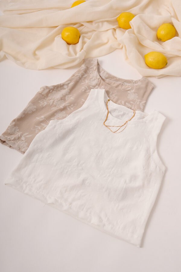 Musculosa celina cey broderie puffing "CELINA"