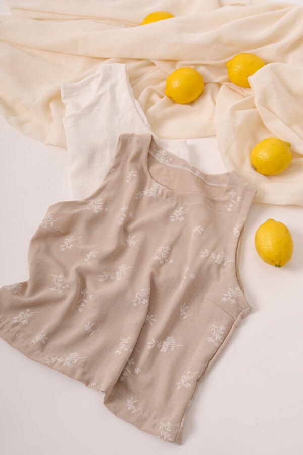Musculosa celina cey broderie puffing "RAVENA"