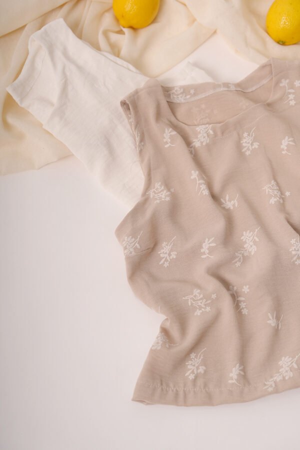 Musculosa celina cey broderie puffing "RAVENA"