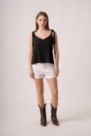 Musculosa lino para atar "BEGONIA"