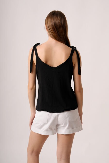 Musculosa lino para atar "BEGONIA" - Imagen 6