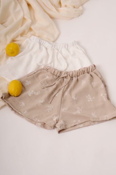 Short cey broderie puffing "TIMA"