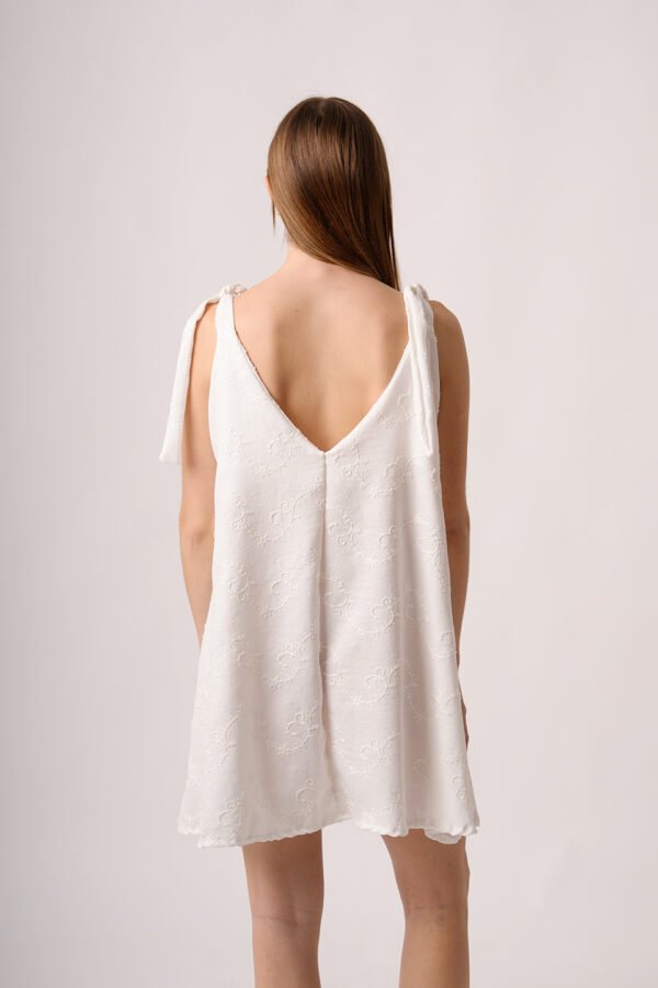 Solero para atar tela lino twill broderie "MARKY"