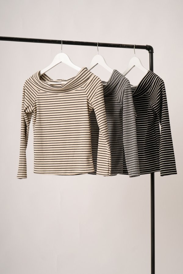 Remera lanilla ribb rayado manga larga "ANTONELLA"