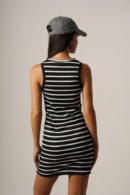 Vestido corto merlina raya gruesa "BACARI"