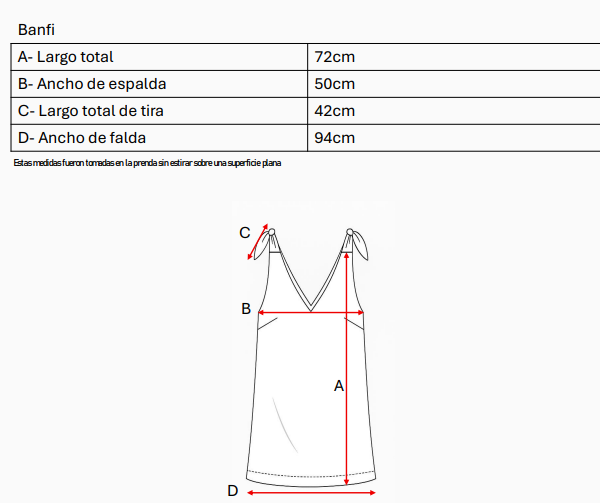 Solero para atar tela lino twill broderie "BANFI"