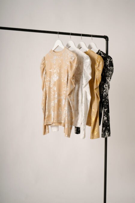 Buzo manga princesa morley lurex vintage "BEIRO" - Imagen 2