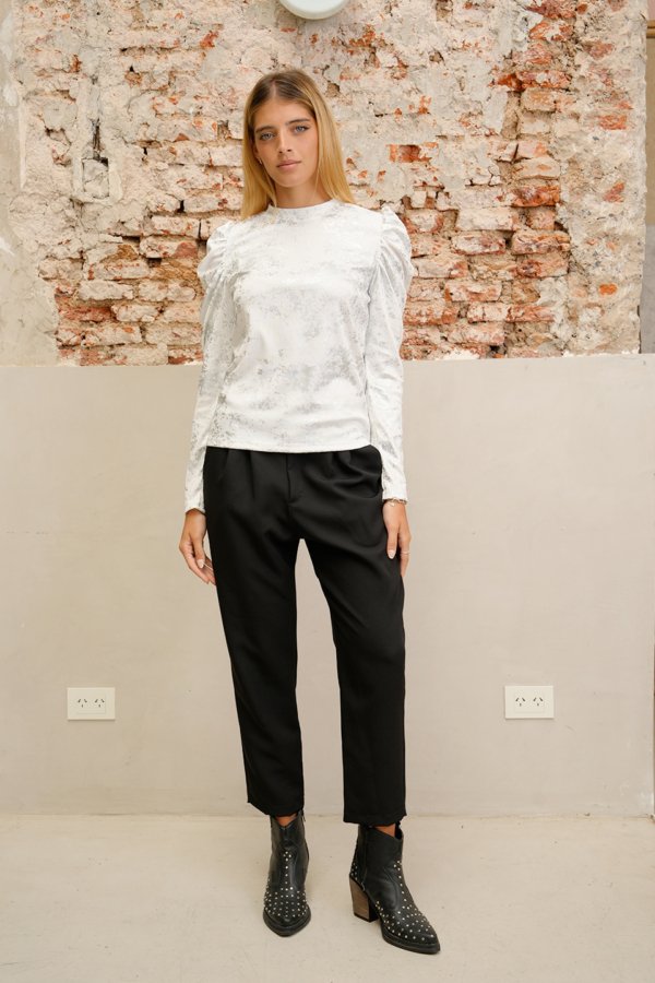 Buzo manga princesa morley lurex vintage "BEIRO"
