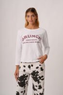 Remera manga larga jersey peinado "BRUNCH"