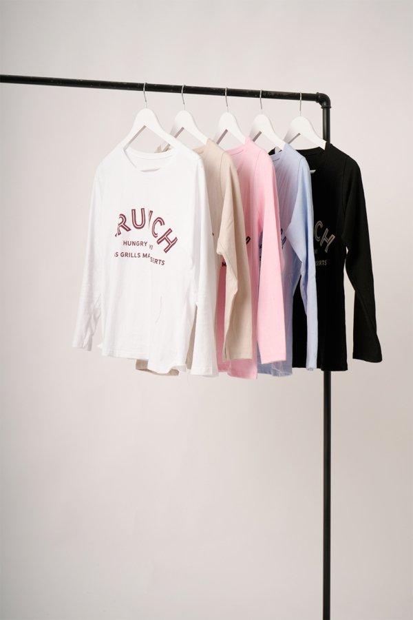 Remera manga larga jersey peinado "BRUNCH"