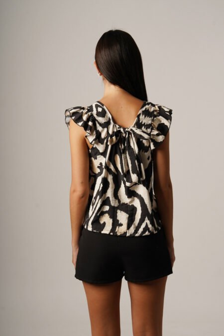 Musculosa cey premium para atar atras "BRUNE" - Imagen 4