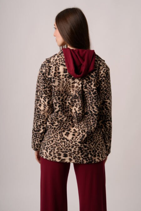 Saco mediano paño animal print "CLARY" - Imagen 4