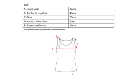 Musculosa cey premium manga broderie para atar atras "CLIFF" - Imagen 5