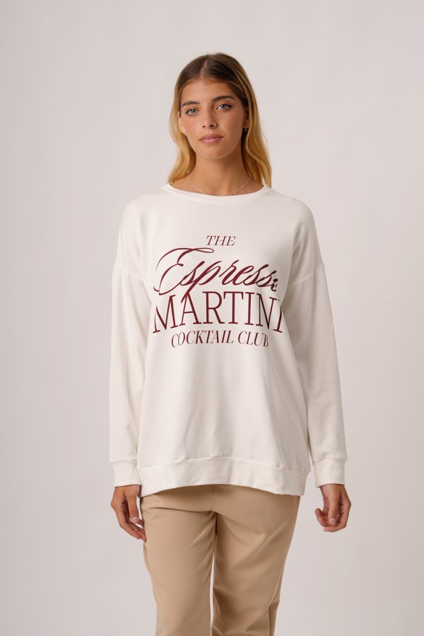 Maxibuzo rustico frizado cuello redondo "CLUB"