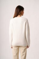 Sweater con lentejuelas delantero cuello v "DIANA"