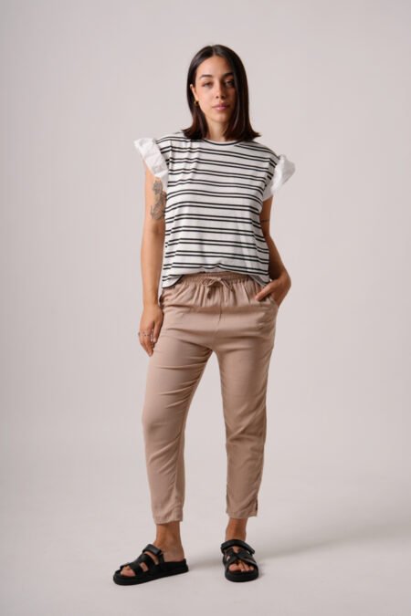 Musculosa merlina raya doble mangas poplin "DOTA" - Imagen 2
