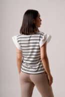 Musculosa merlina raya doble mangas poplin "DOTA"