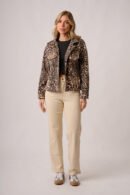 Saco corto paño animal print "DROP"