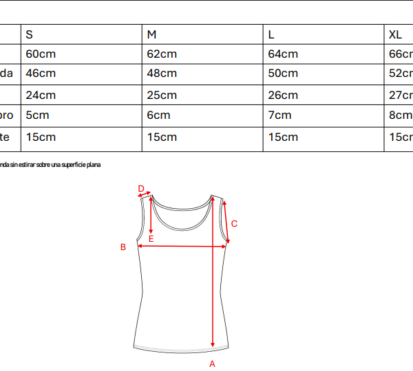 Musculosa broderie punto tela flor grande "ELINA"