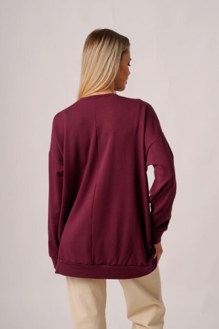 Maxibuzo rustico frizado cuello redondo "ELITE" - Imagen 4