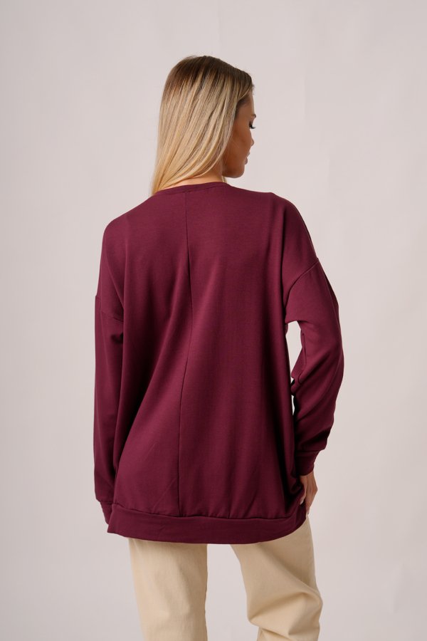 Maxibuzo rustico frizado cuello redondo "ELITE"