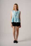 Top poplin para atar "EUGENIA"