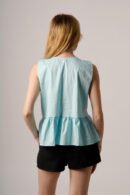 Top poplin para atar "EUGENIA"