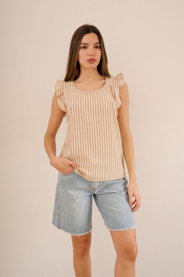 Musculosa con gota cey premium estampado rayas medianas "FALMI 3"