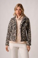 Saco corto paño animal print "FELIA"
