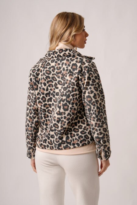 Saco corto paño animal print "FELIA" - Imagen 4