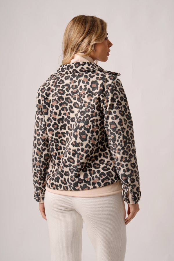 Saco corto paño animal print "FELIA"