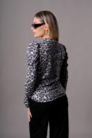 Buzo rustico manga princesa animal print "GALLY"