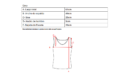 Musculosa cuello v cey premium liso tiras finas para atar atras y manga volado "GARY"