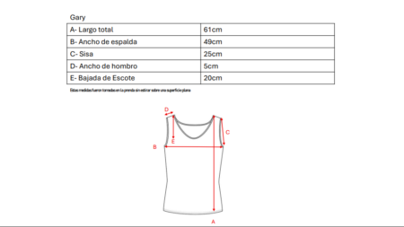 Musculosa cuello v cey premium liso tiras finas para atar atras y manga volado "GARY" - Imagen 6