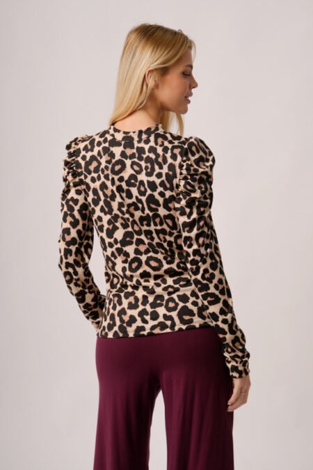 Buzo manga princesa merlina estampada animal print "GISEL" - Imagen 4