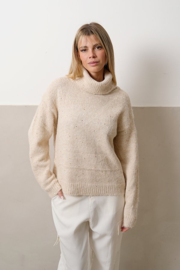 Poleron sweater lentejuelas "GUAM"