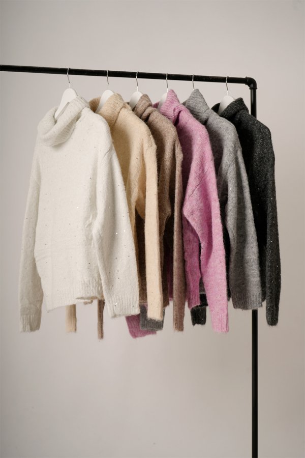Poleron sweater lentejuelas "GUAM"