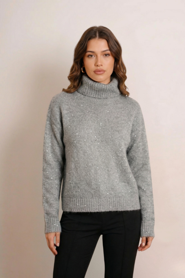 Poleron sweater lentejuelas "GUAM"