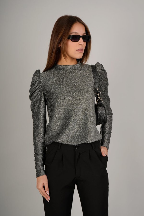 Buzo lurex manga princesa "JULES"