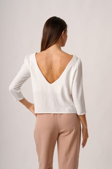 Remera manga 3/4 cey liso "JUNA" - Imagen 4