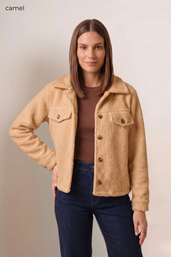 Saco corto paño boucle "KYLE"