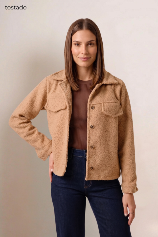 Saco corto paño boucle "KYLE"