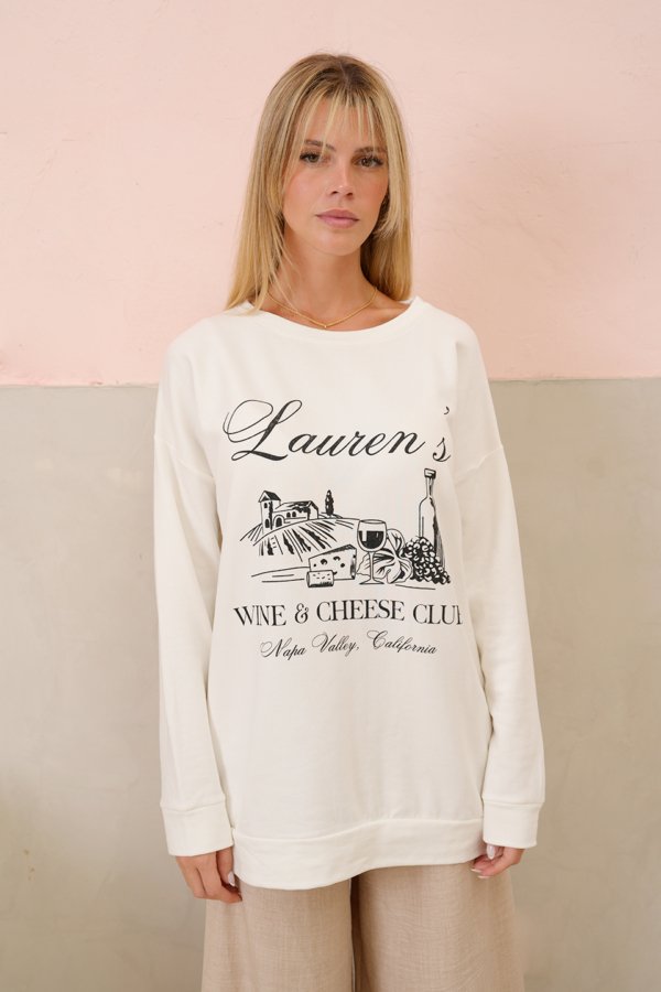 Maxibuzo rustico frizado cuello redondo "LAUREN'S"
