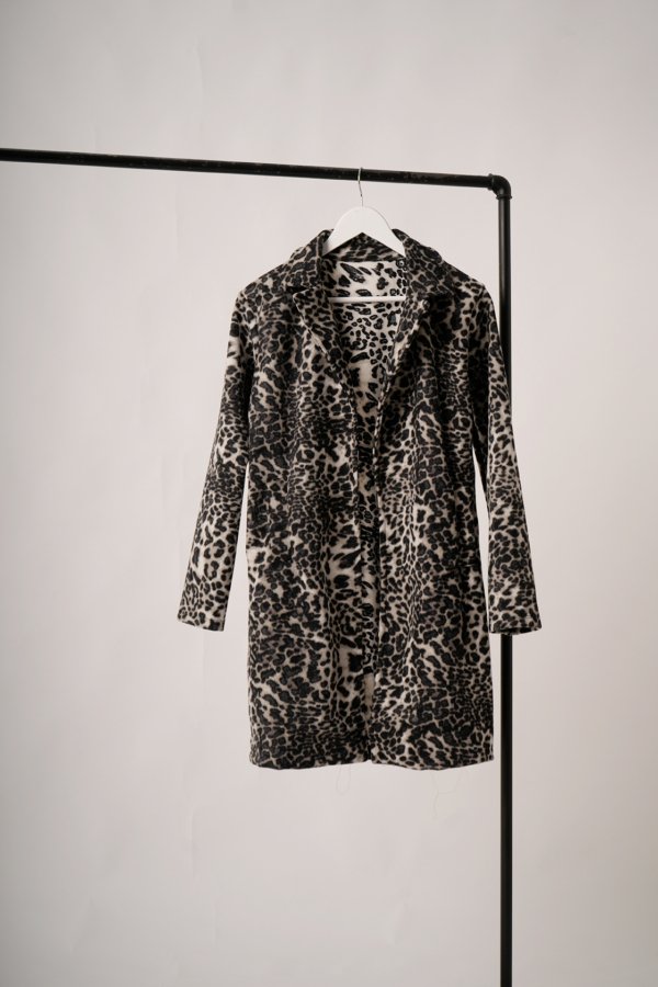 Saco largo paño animal print "MARIEL"