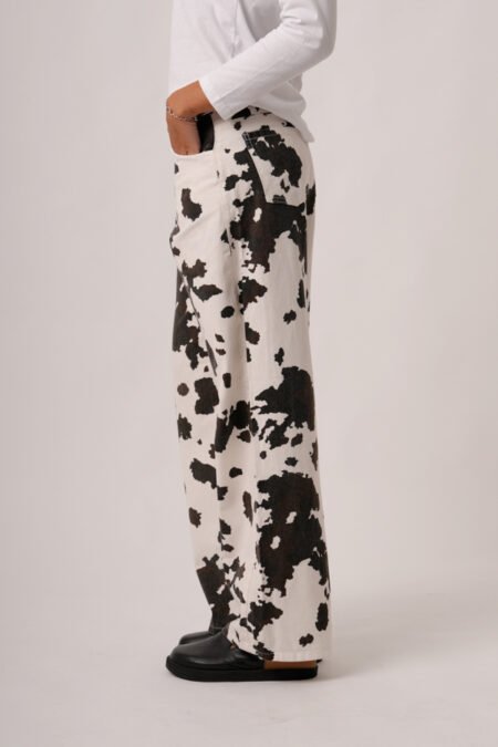 Pantalon ancho gabardina "MOLLY" - Imagen 3