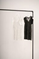 Musculosa lino rayado mangas lisas "NOLIA"